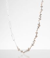 BKE Glitz Paperclip Chain Necklace
