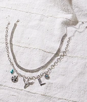 Sterling & Stitch 2 Pack Western Charm Necklace Set