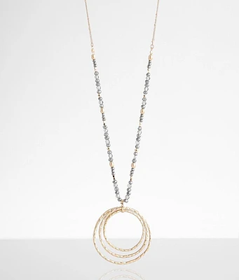 boutique by BKE Layered Circle Pendant Necklace