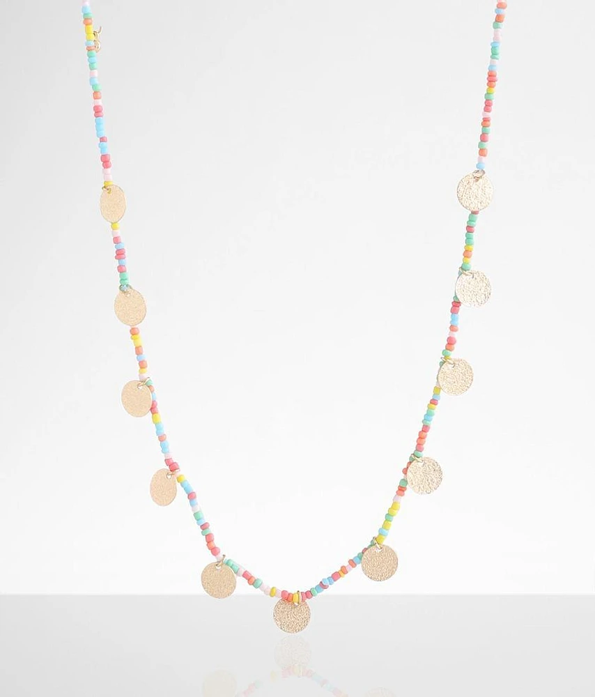 Neon Seed Bead Necklace
