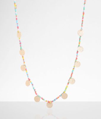 boutique by BKE Neon Seed Bead Necklace