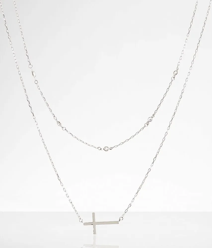 Cross Tiered Necklace