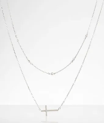 Cross Tiered Necklace