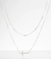 Cross Tiered Necklace