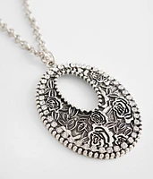 Floral Embossed Necklace