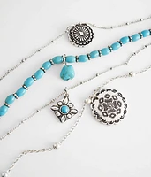 4 Pack Western Necklace Set