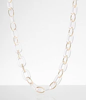 boutique by BKE Lucite Chain Necklace