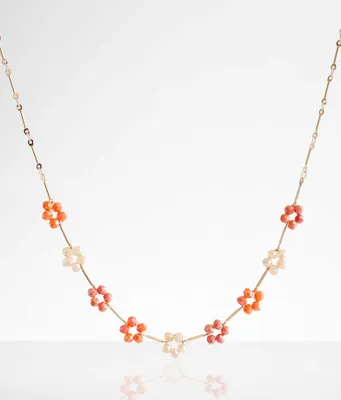 boutique by BKE Floral Bead Necklace