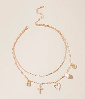 Tiered Charm Necklace