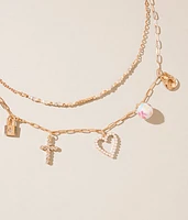 Tiered Charm Necklace
