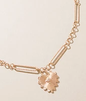 Textured Heart Necklace