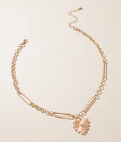 Textured Heart Necklace