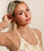 Mother Of Pearl Clover Necklace
