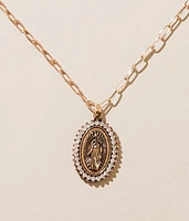 Rhinestone Pendant Necklace