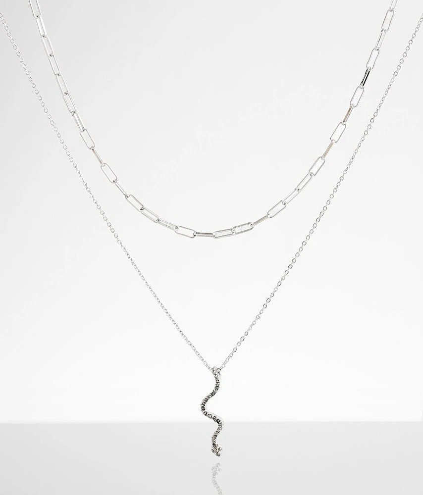 Snake Charm Tiered Necklace