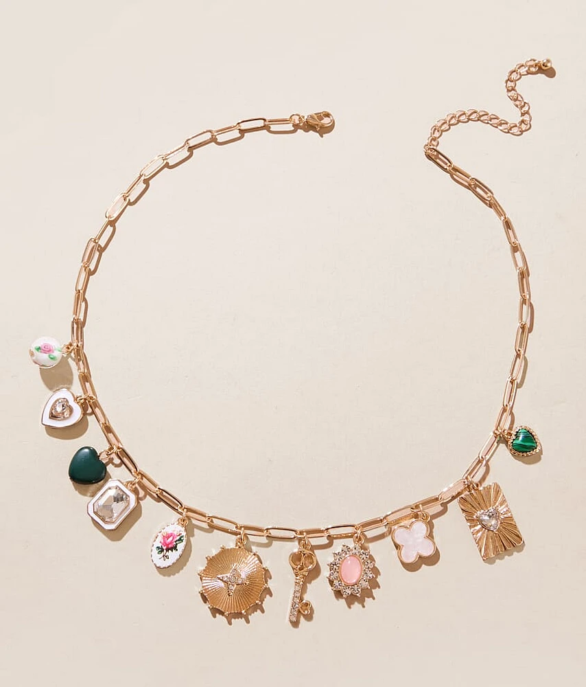 Statement Charm Necklace