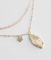 Butterfly Charm Tiered Necklace