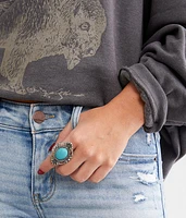 Western Turquoise Statement Ring