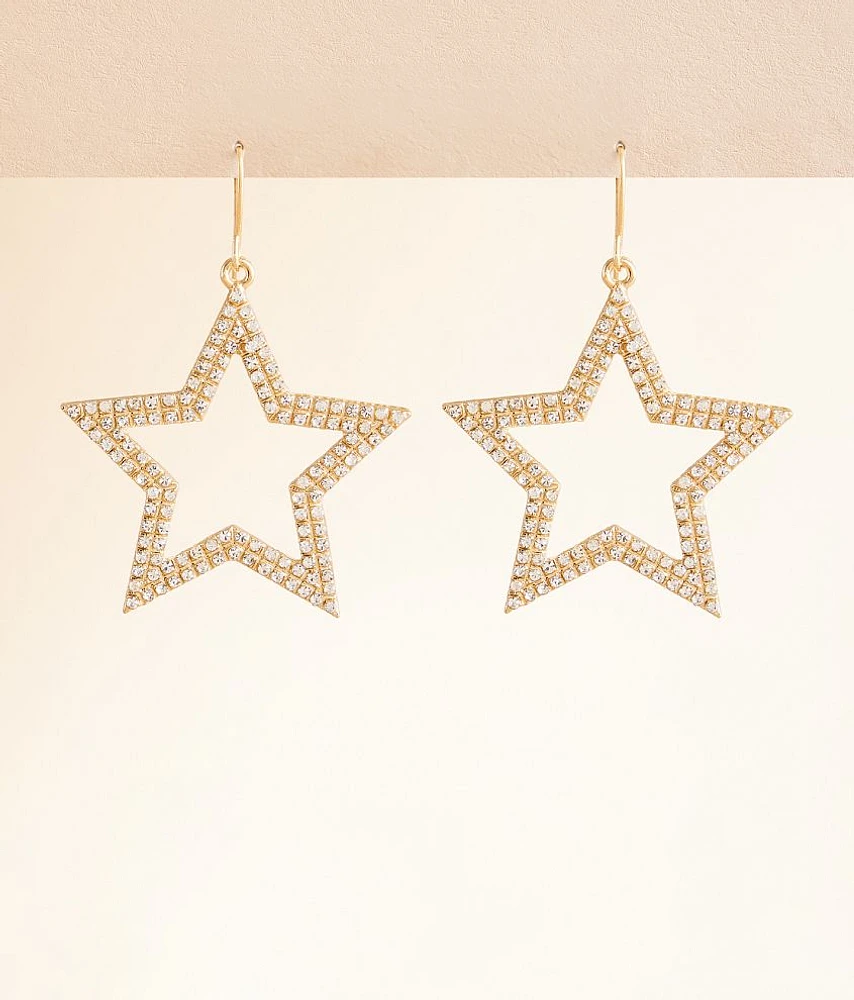 boutique by BKE Glitz Star Drop Earring