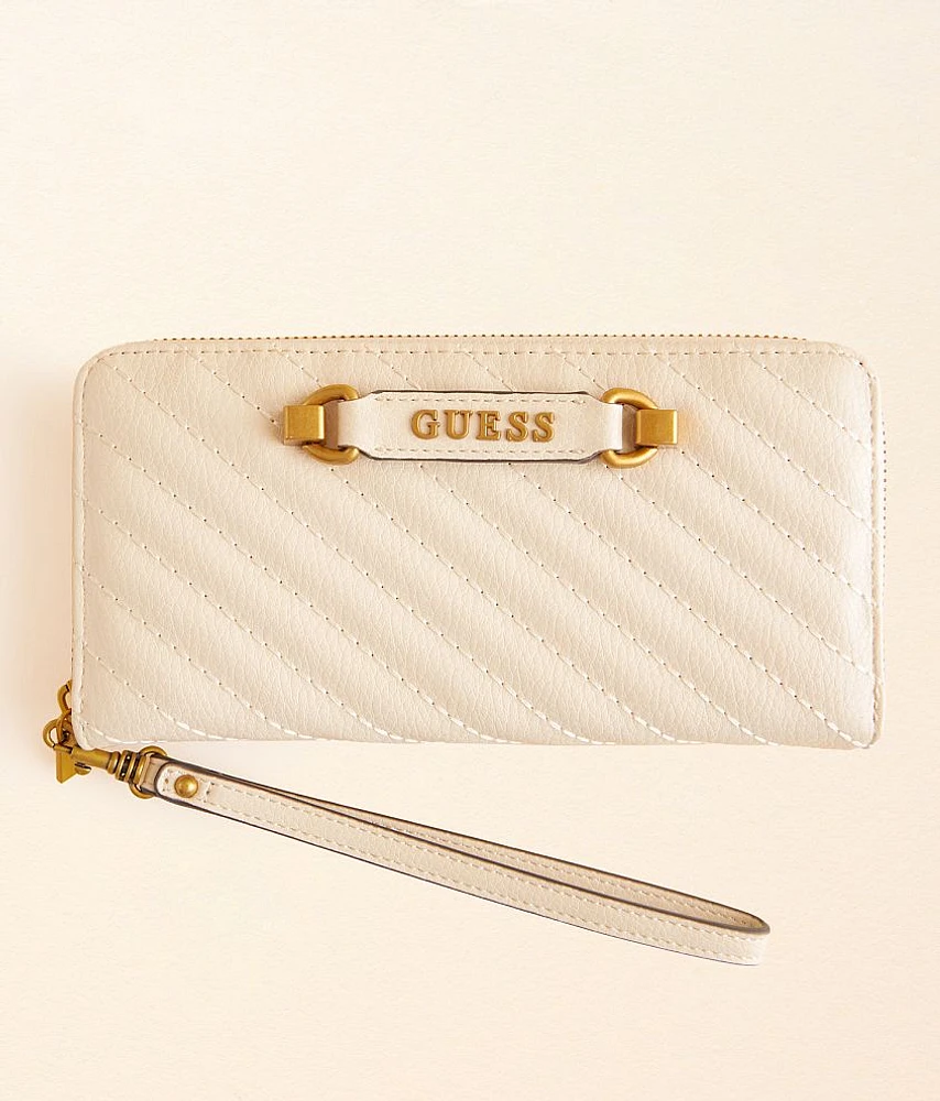 Guess Sela Quilted Wristlet Wallet