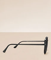 Shadow Assertive Style Aviator Polarized Sunglasses