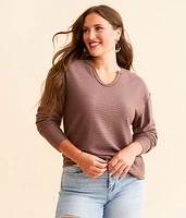 BKE Split Neck Top