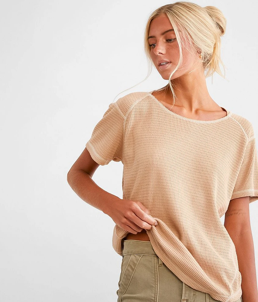 Waffle Knit Top