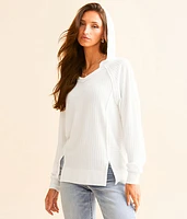 Ribbed Hoodie