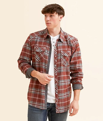 BKE Brushed Plaid Athletic Shirt