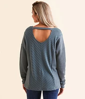 Textured Drop Shoulder Top