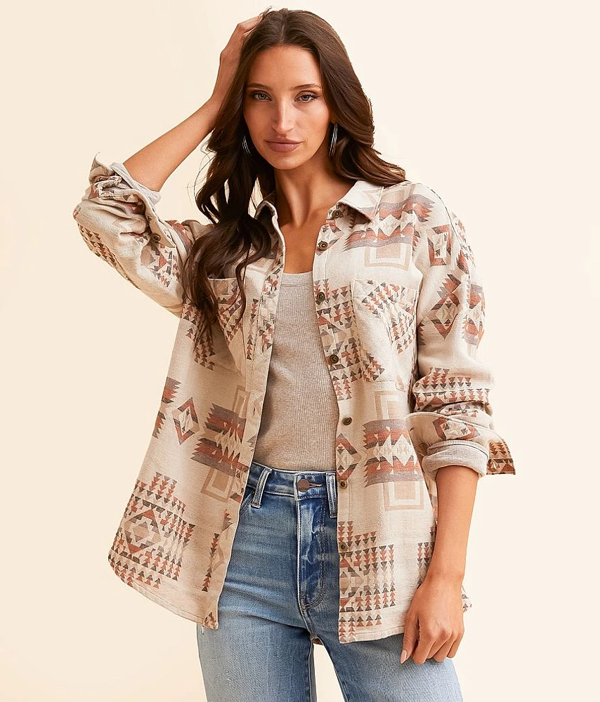 BKE Aztec Boyfriend Shirt