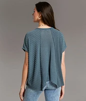 Textured Dolman Top