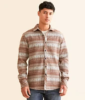 Departwest Striped Flannel Athletic Shirt