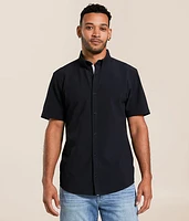 Tonal Striped Athletic Performance Stretch Shirt
