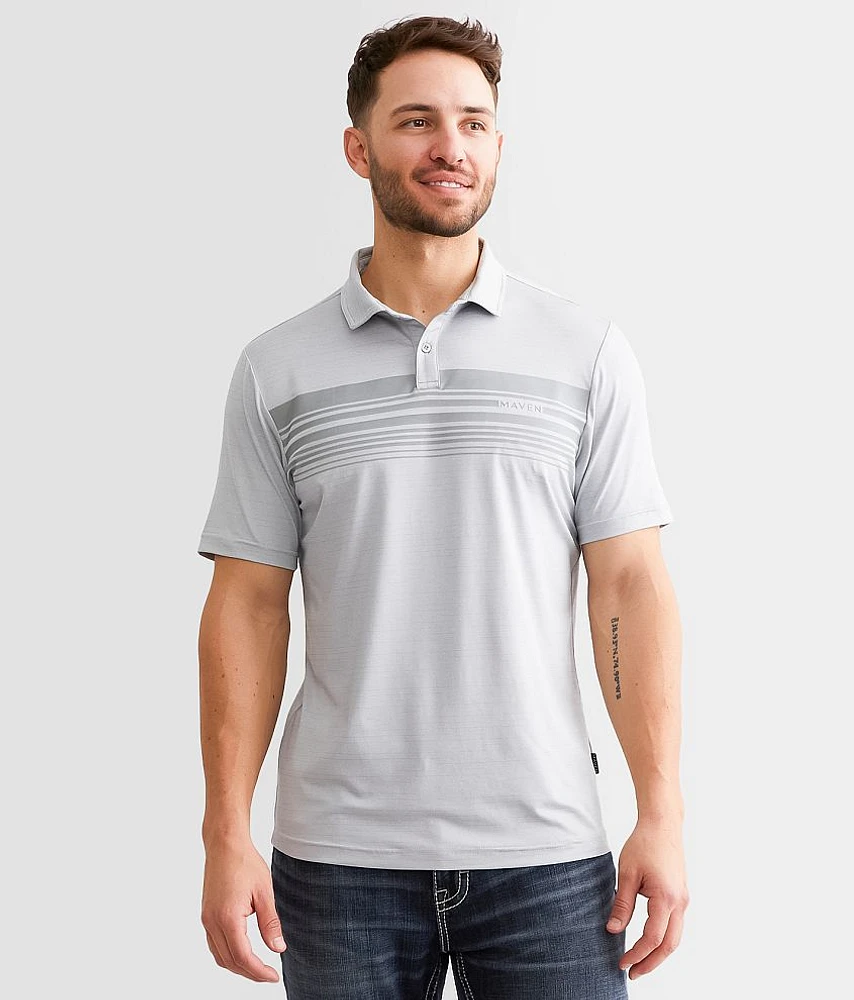 Striped Performance Polo