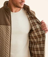 Color Block Quilted Vest