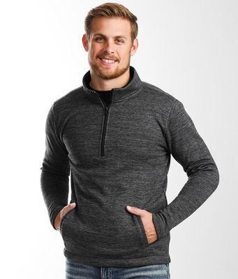 BKE Curtis Half Zip Heathered Sweater