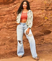 Embroidered Southwestern Cropped Shirt