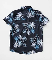Boys - Tropical Print Performance Stretch Shirt