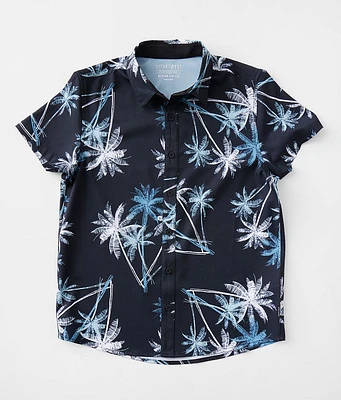 Boys - Tropical Print Performance Stretch Shirt
