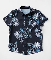 Boys - Tropical Print Performance Stretch Shirt