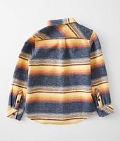 Boys - Striped Flannel Shirt
