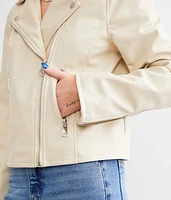 Vinka Faux Leather Jacket