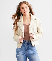 Vinka Faux Leather Jacket