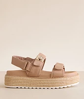 Bigmona Leather Flatform Sandal
