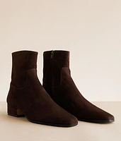 Dusty Leather Ankle Boot