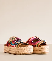 Klare Crochet Flatform Sandal