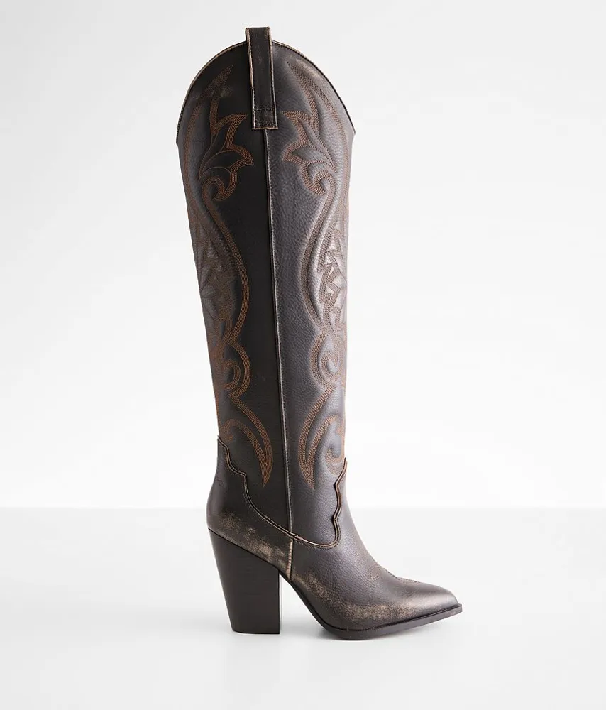 Steve Madden Lashes Western Leather Tall Boot