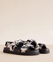Mona Cow Print Sandal