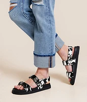 Mona Cow Print Sandal